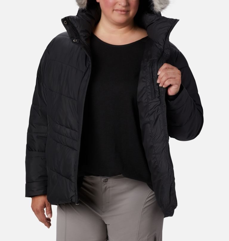 Women's Columbia Peak to Park Insulated Jackets Black | Plus Size CA-ZA64L
